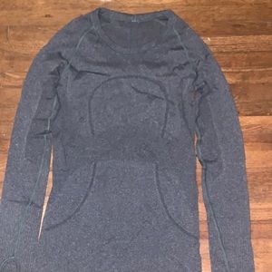 Lululemon swiftly teach gray long sleeve